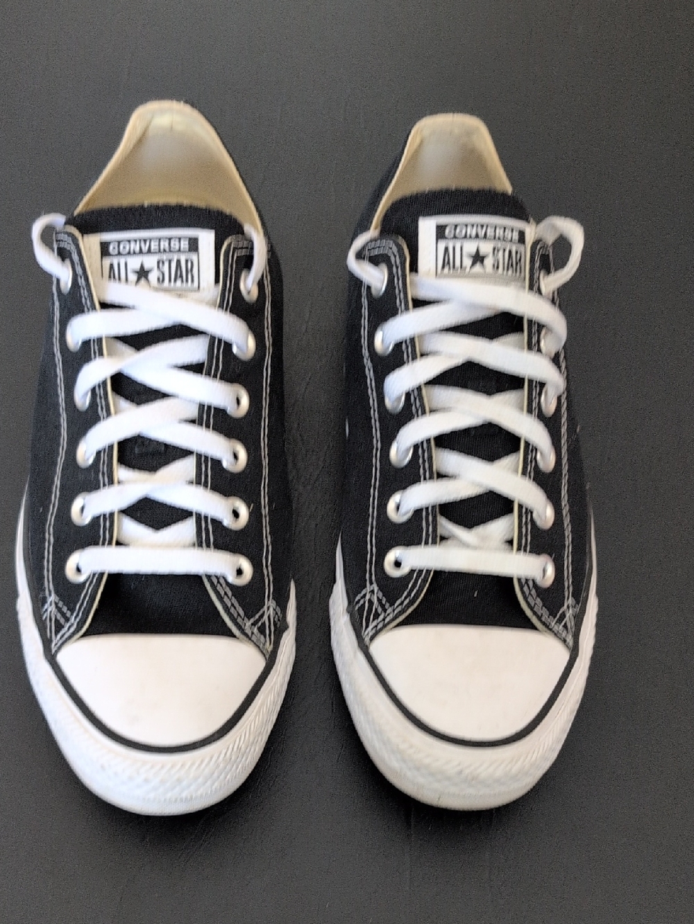 Converse Black and White Low Top Sneakers
